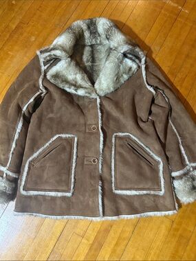 dennis basso Brown Faux-Jacket reversible
